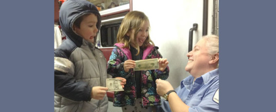 Young Supporters Give Us a Generous Donation
